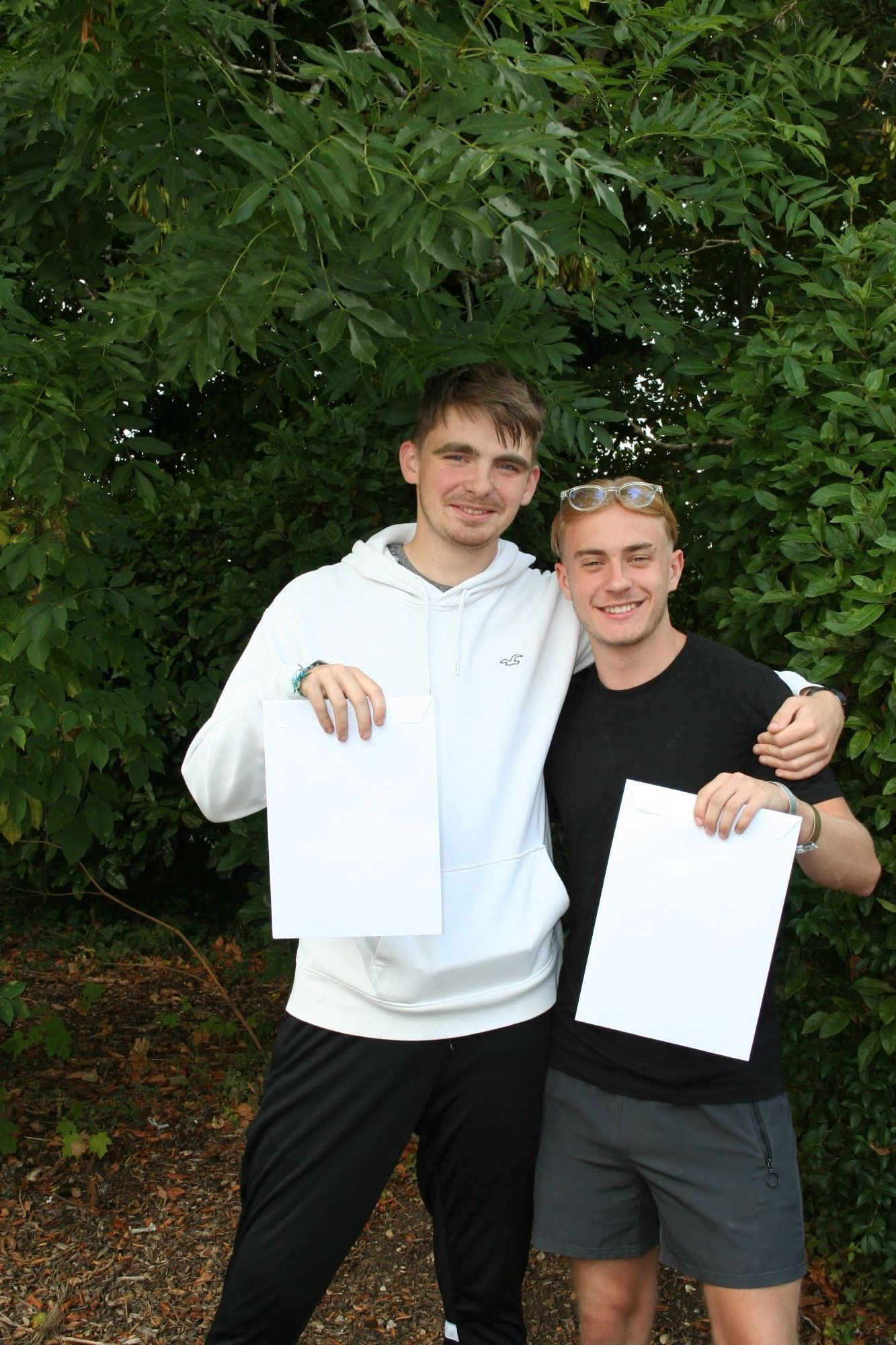 ​​​​Photo of Students receiving A Level Results 