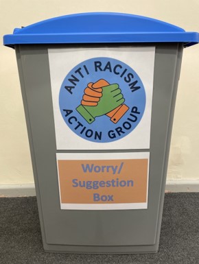 Photo of Anti Racist Worry/ Suggestion Boxes