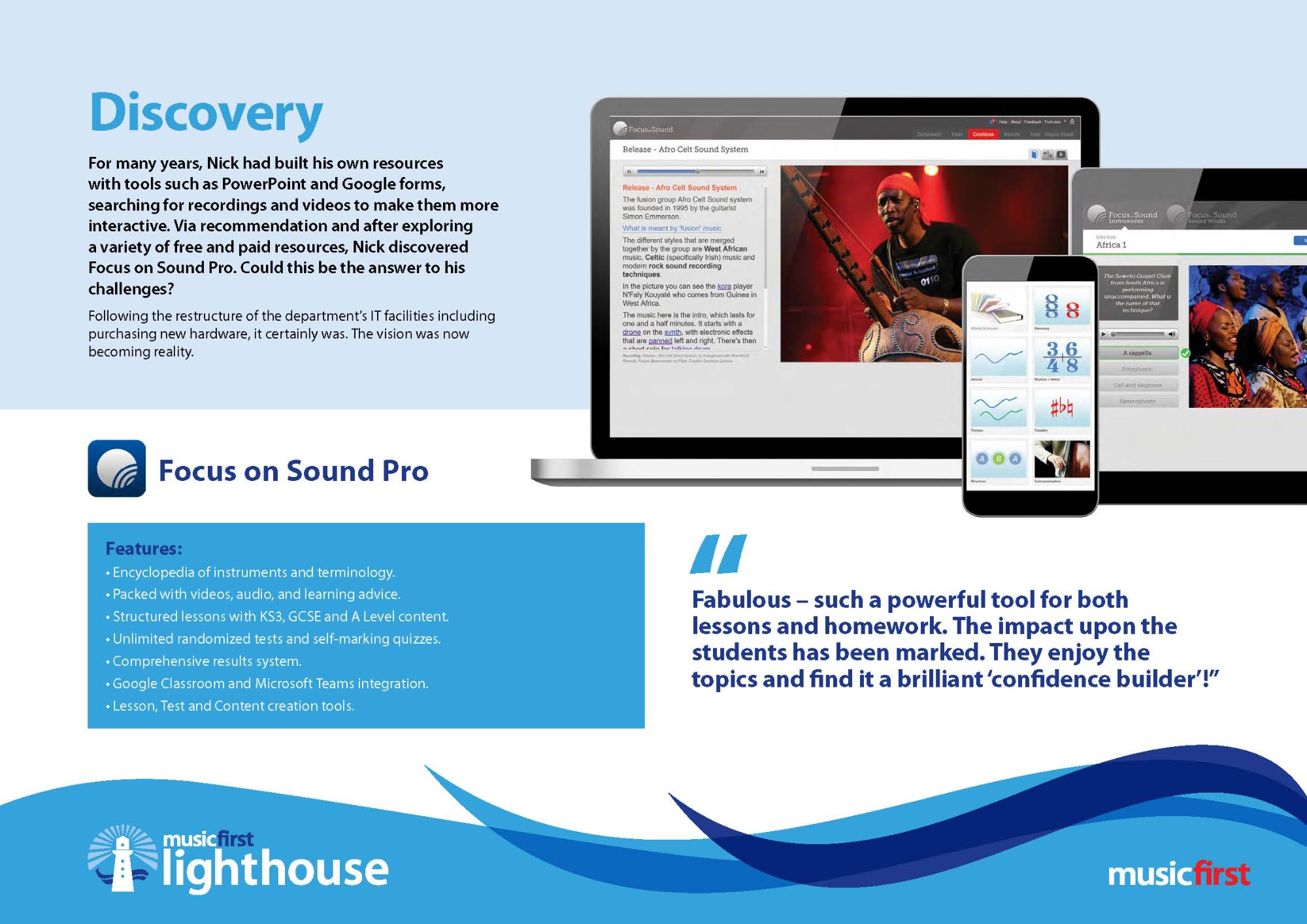 MusicFirst Lighthouse Case Study 