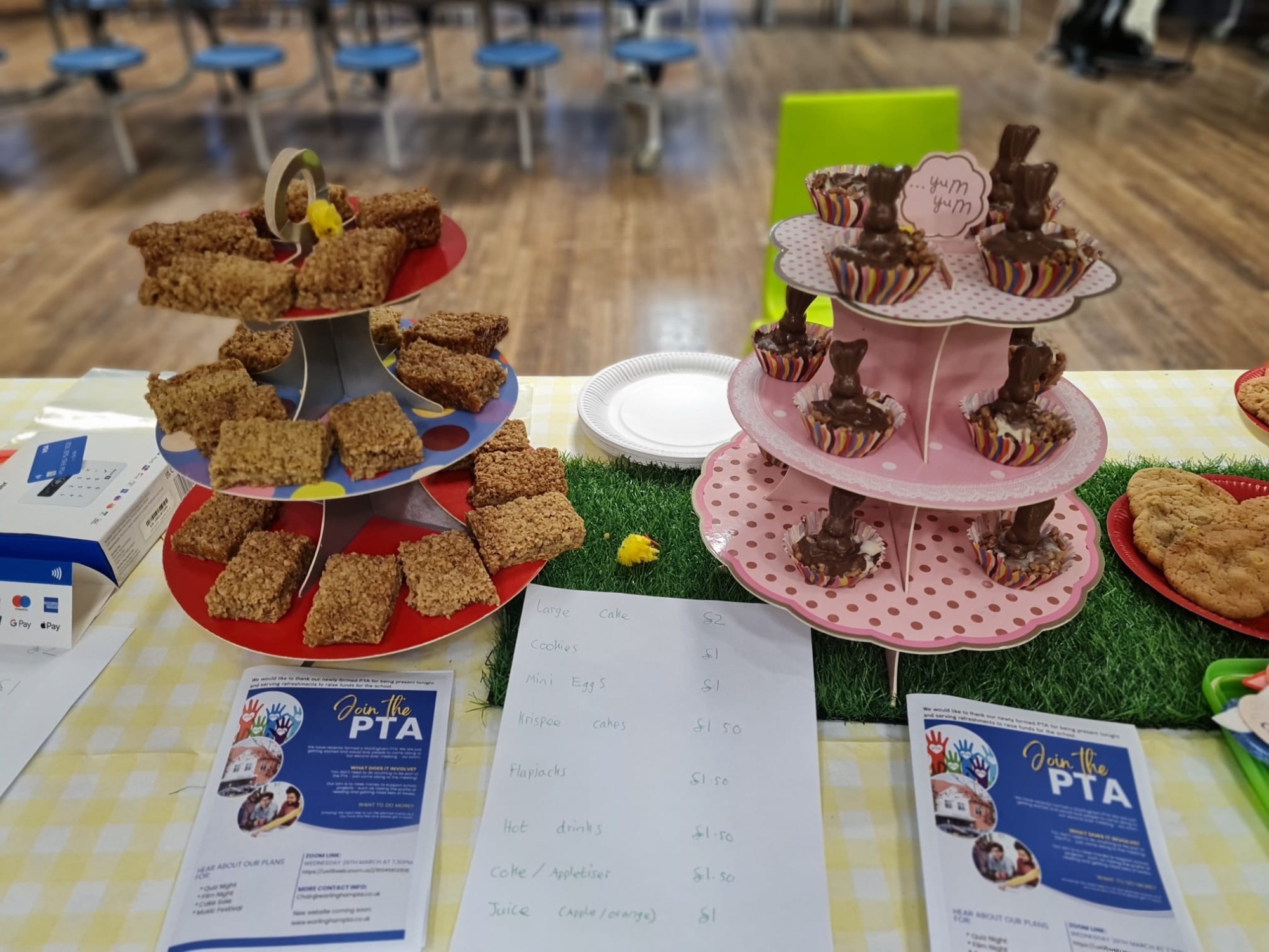 Cakes made by the PTA for Spring Concert 