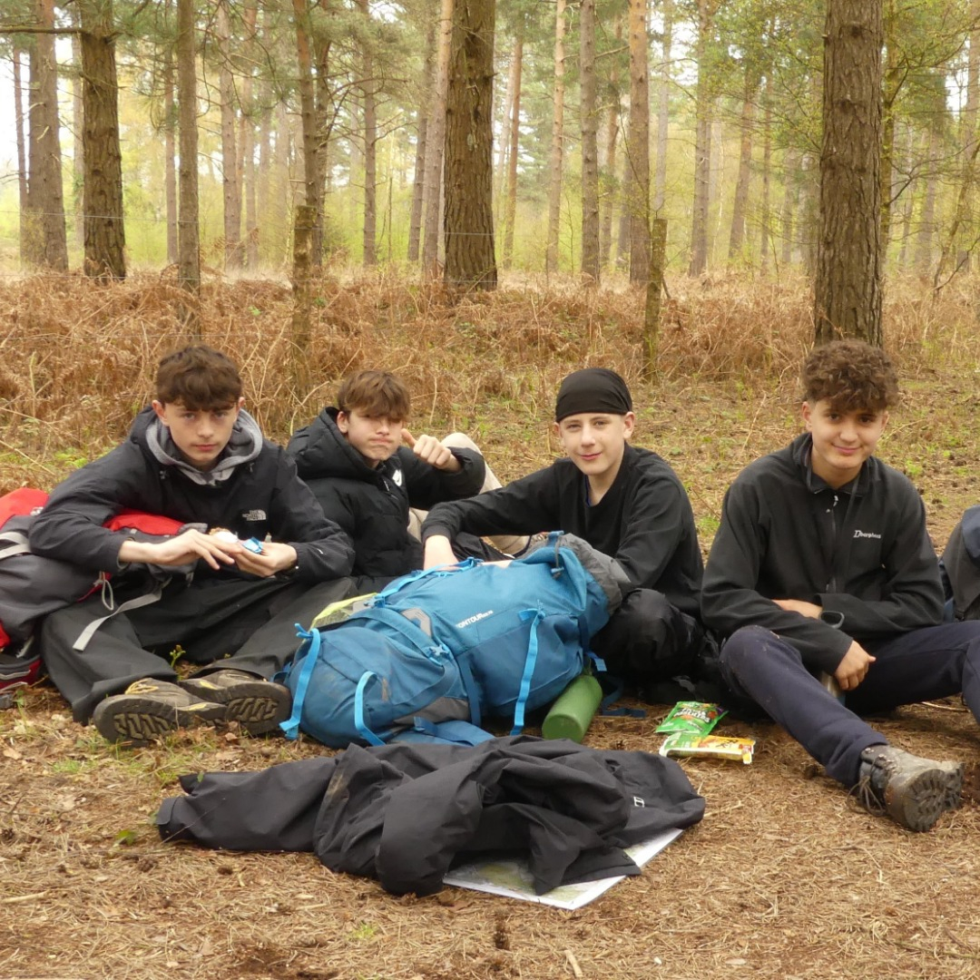 Year 9 Boys on DofE Bronze Practice Weekend