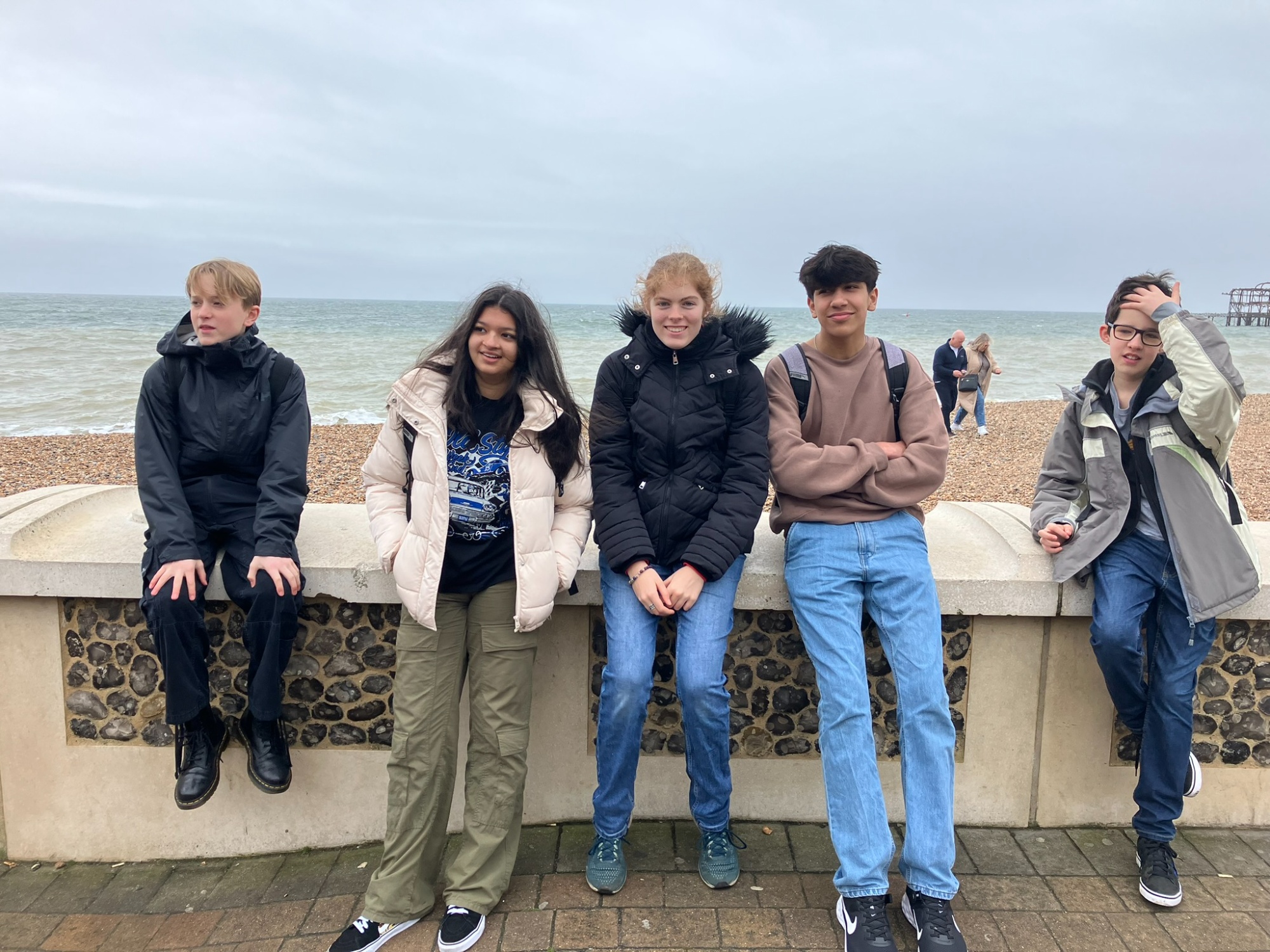 Bordeaux Exchange Students in Brighton 