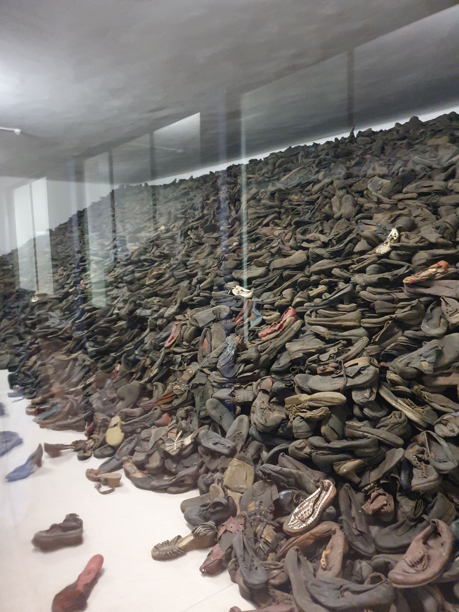 Room of shoes at Auschwitz 1