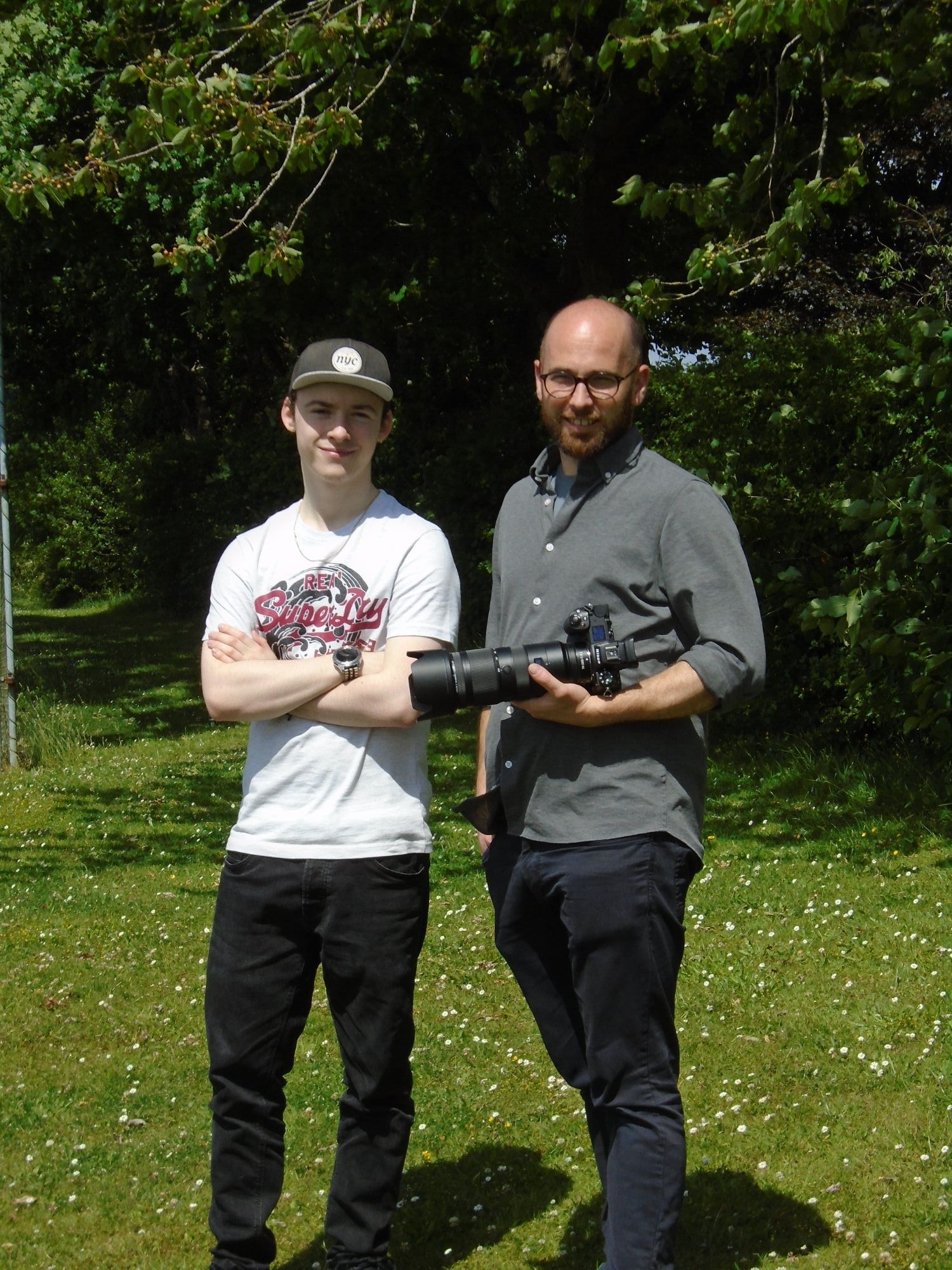 Photo of Michael with Photographer Ben Davis 