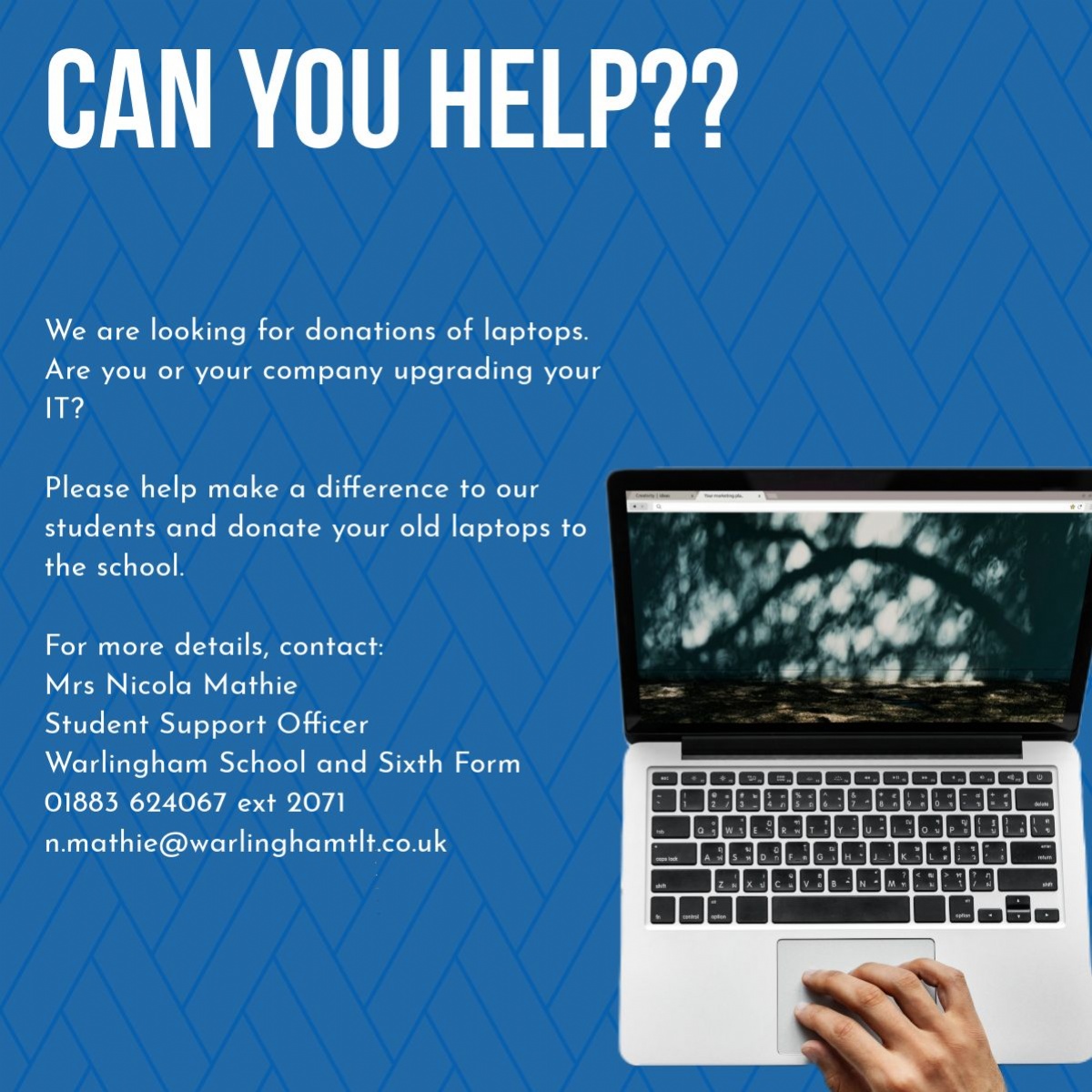 Warlingham School & Sixth Form College - Support Our School: Donate ...